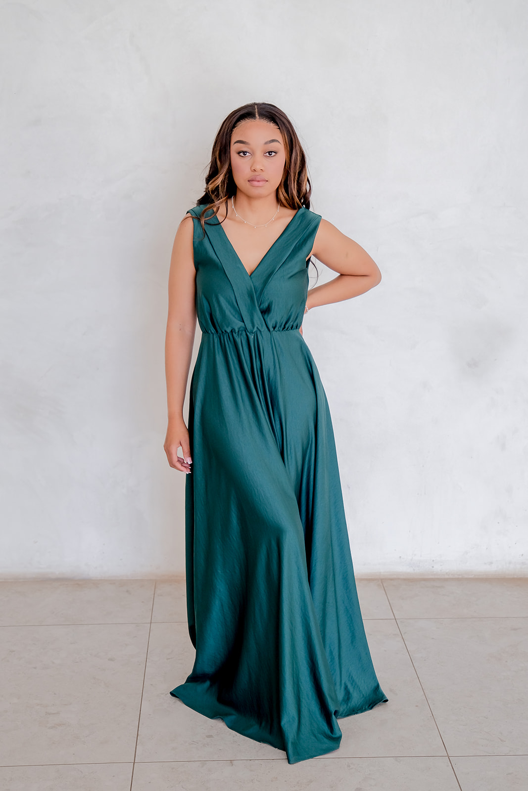 Bridget satin dress